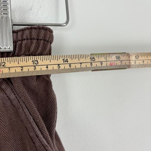 PacSun Elastic Waist Cargo Jeans – Brown Utility Streetwear – women’s M - Picture 9 of 12